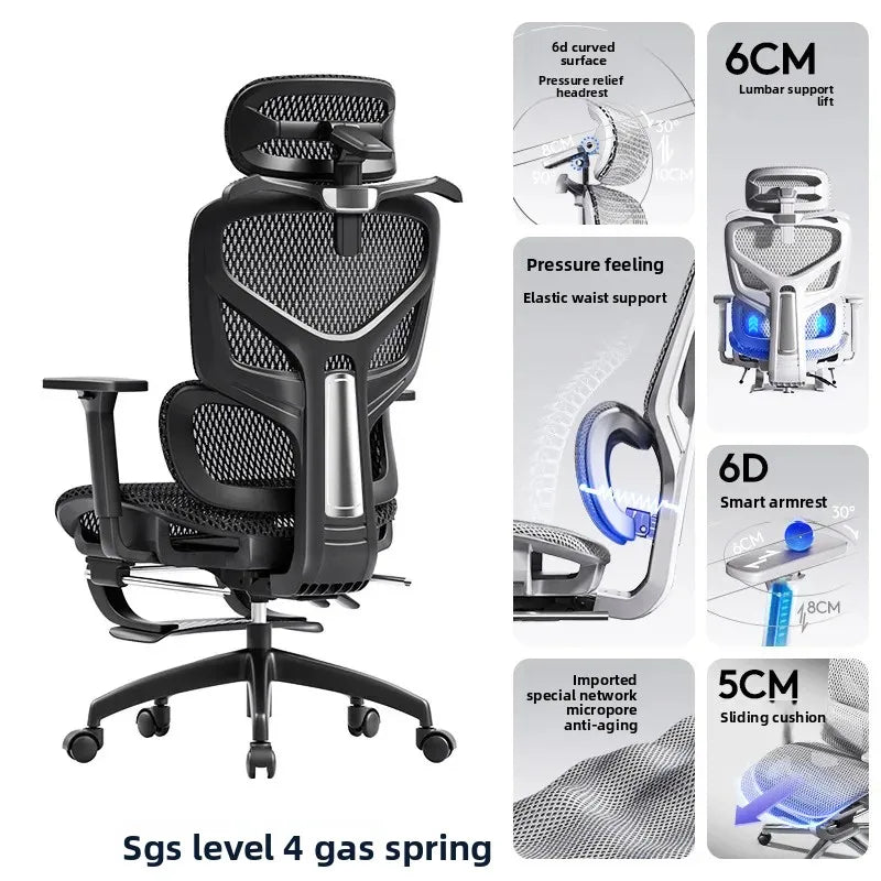 Computer Gaming Chair Ergonomic Chair Adjustable Rotatable Lumbar Support Sedentary Not Tired Silla Gamer Office Furniture