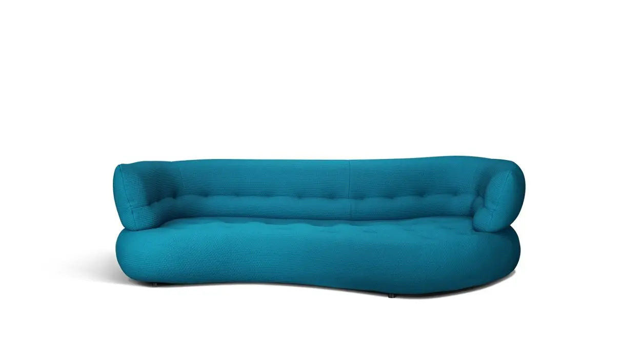 A Sofa Italian simple curved fabric sofa custom Foshan furniture