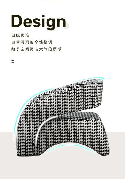 Internet celebrity single chair, living room lazy single sofa leisure chair, light luxury curved balcony chair