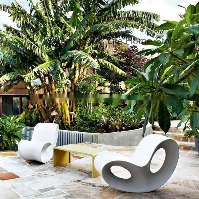 White Balcony Chairs Throne Beauty Room Decor Ergonomic Comfortable Bar Clear Living Room Chairs Cute Fauteuil Hotel Furniture