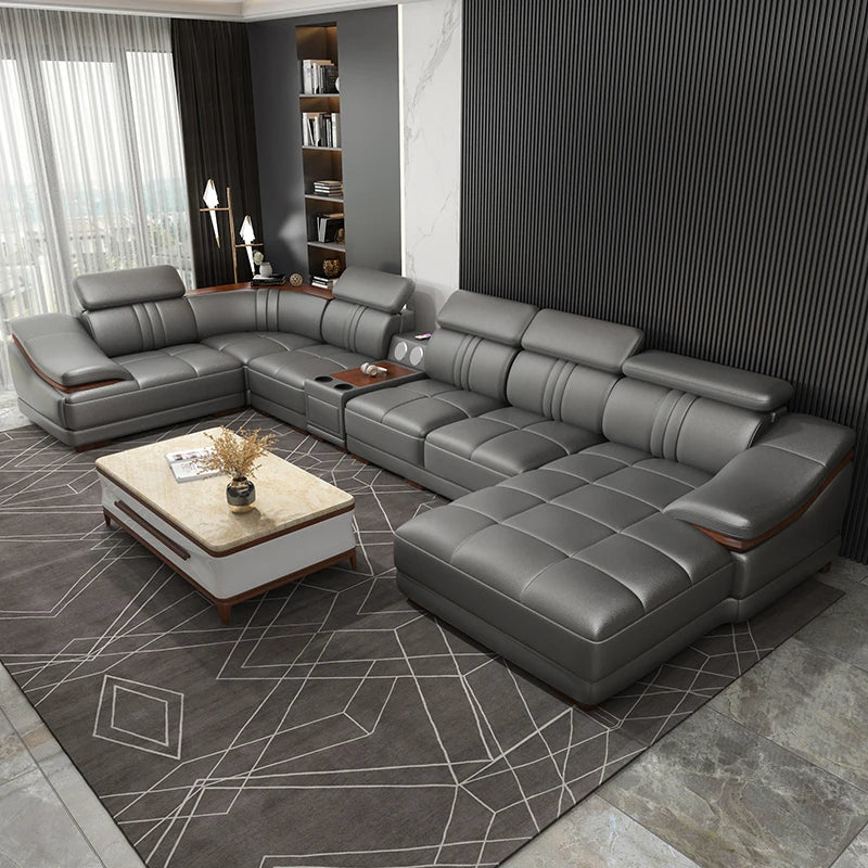 High Quality Genuine Leather Sofa Genuine Leather Sofa Modern Genuine Leather Sofa Modern