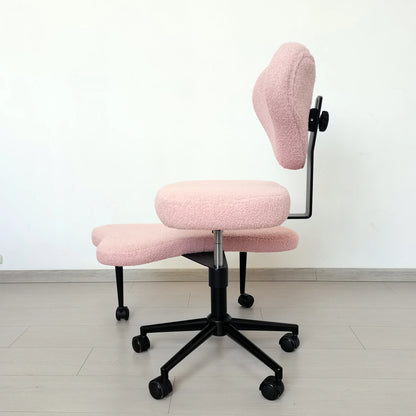 Cross Leg Chair - Meditation Chair with Wheels, ADHD Chair, Height Adjustable Seat, Adjustable Footstool