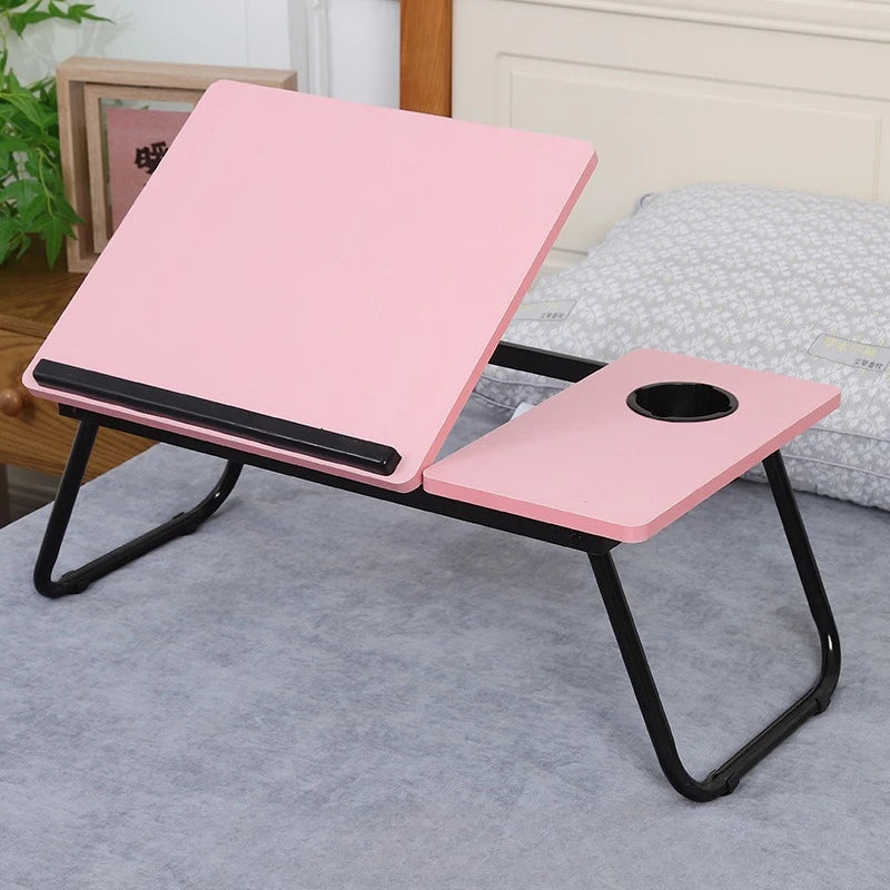 Integrated Foldable Table with Adjustable Height, Compact and Practical Computer Lazy Desk with Ergonomic Design Gaming Desk