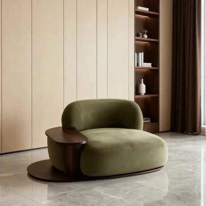 Italian minimalist fabric single sofa modern simple small apartment leisure chair
