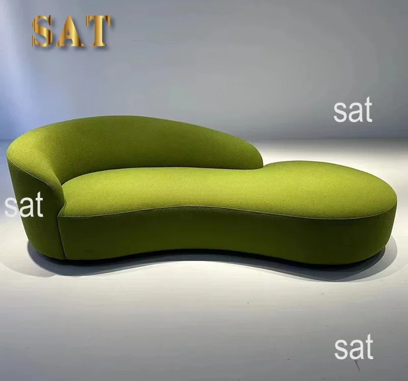 Modern Comfortable Velvet Fabric Couches for Home Luxury Commercial Sofas Set Furniture Couch Living Room Curved 3 Seater Sofa