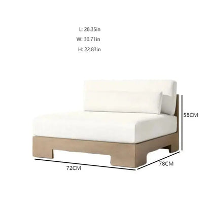Outdoor Patio Garden Set all Weather Teak Wicker Ubud Modular U-Sofa Sectional Luxury Outdoor Furniture