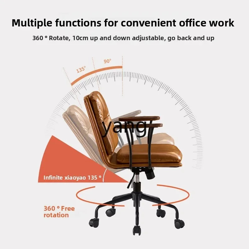 LTT Comfortable and sedentary light luxury office chair Study dormitory study chair