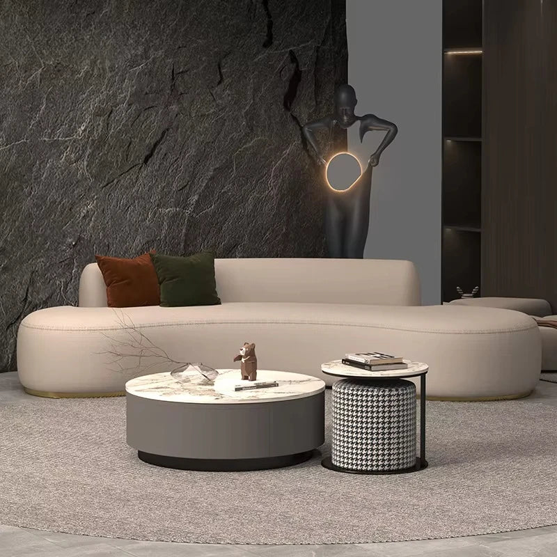 Curved Couches Luxury Lounge Suite Sets Luxurious Modern 3 Seater Upholstered Furniture Curved Sofa for Living Room