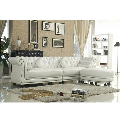 White leather sofa set furniture leather living room sofa