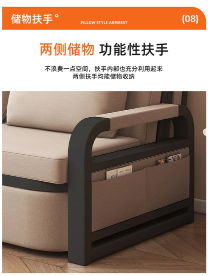 Sofa bed folding dual-purpose 2025 new single bed small apartment living room balcony folding bed multi-functional retractable b