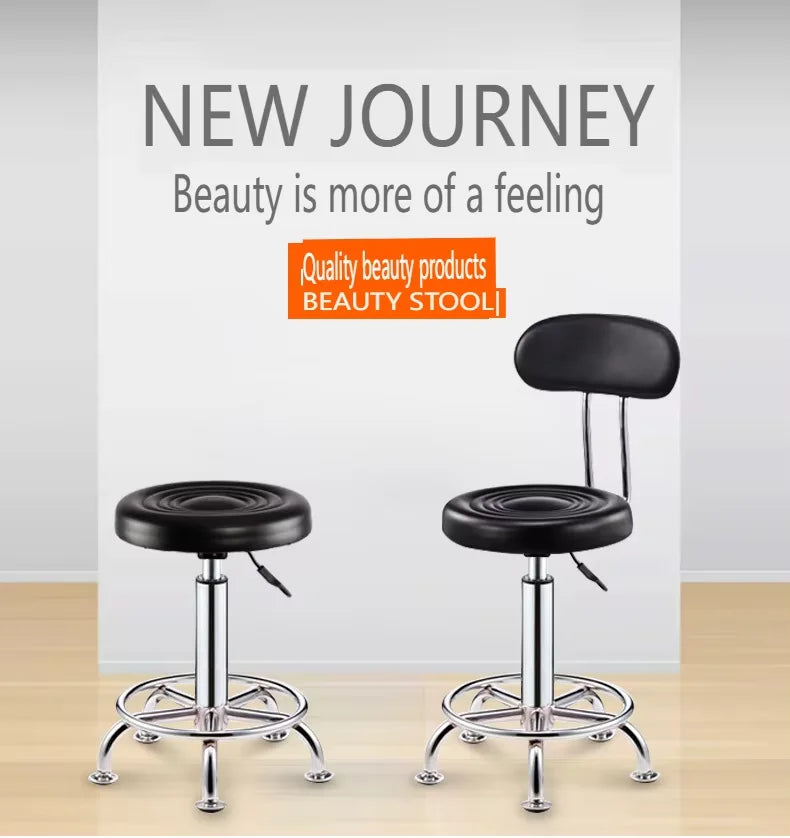 Adjustable Height Swivel Medical Clinic Classic Style Tattoo Spa Salon Barber Shop Stool Chair With Wheels
