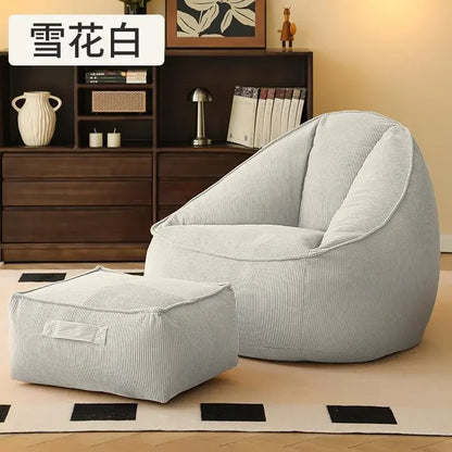 Bean Bag Lazy Corduroy Comfortable Sofa Single Bed Tatami Bedroom Balcony Casual Lightweight Small Sofa Living Room 2025 New