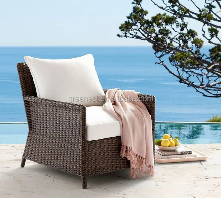Waterproof Outdoor Rattan Wicker Single Sofa Chair