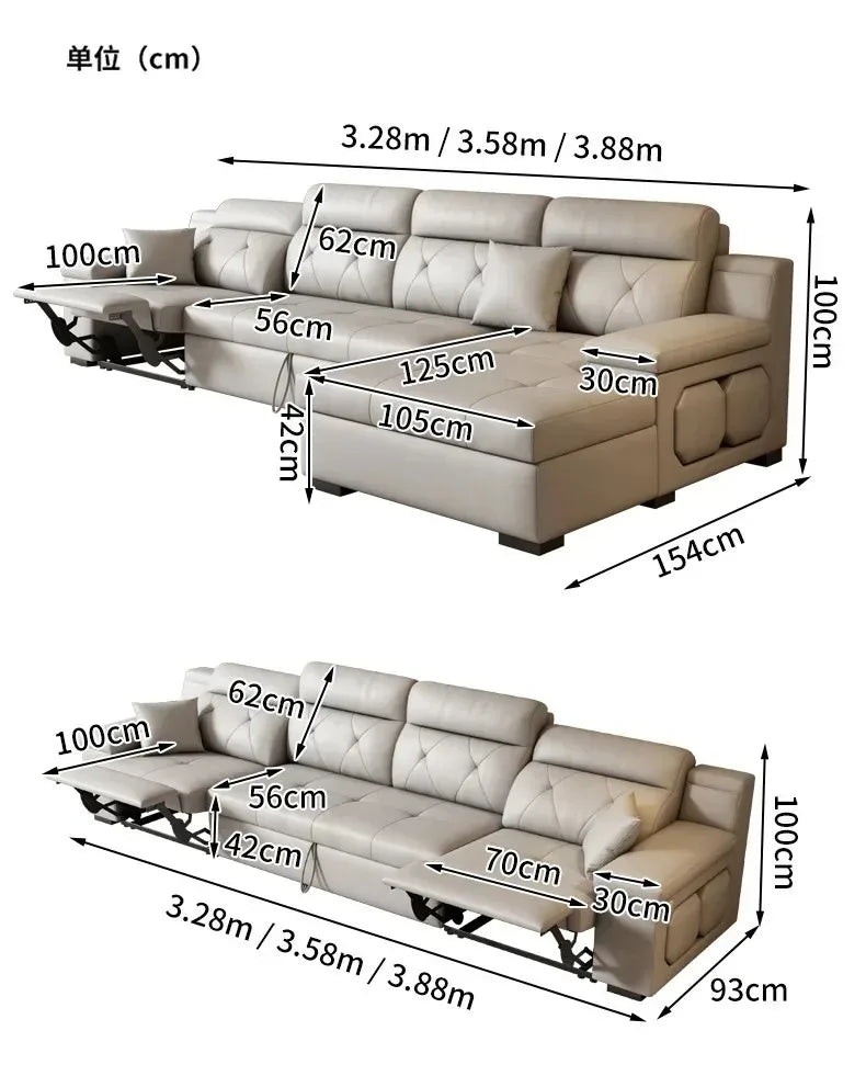 Water Proof Living Room Sofa Armrest Electric Lounges Bedroom Living Room Sofas Recliner Luxury Divano Adhd Home Furniture