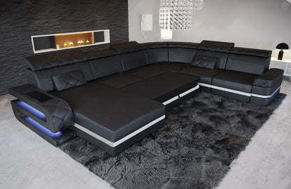 High Quality U Shape Leather Sofa Set Modern Sofa Set Furniture Living Room