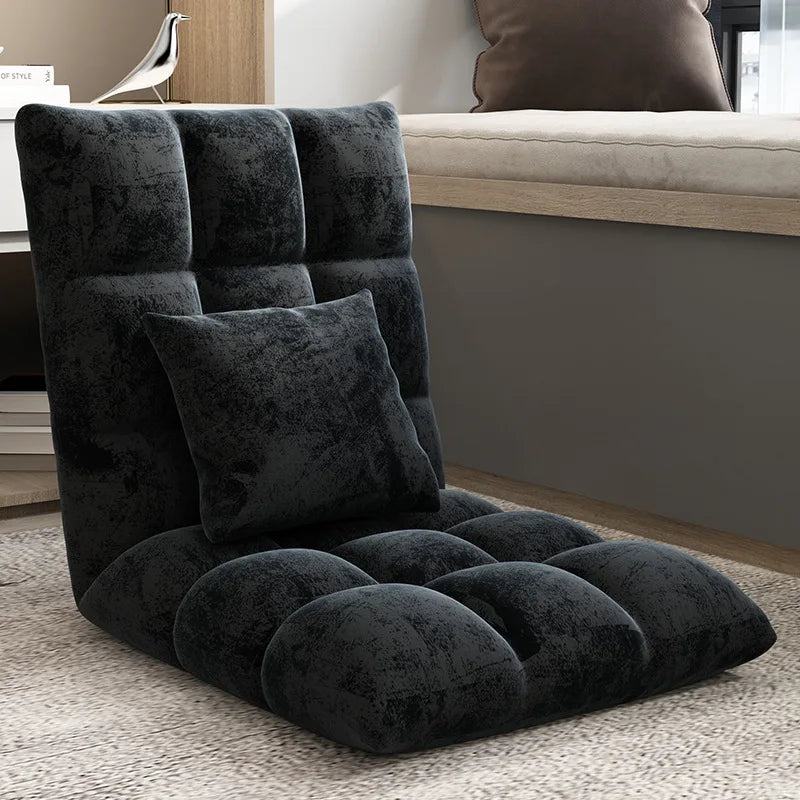 Lazy sofa single tatami bedroom balcony dormitory small sofa bed back chair folding cute floor chair