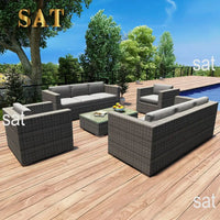 for Best Selling All-Weather Patio Sets Aluminium Garden Sofas Rattan Waterproof Set Wicker Furniture Outdoor Courtyard Sofa