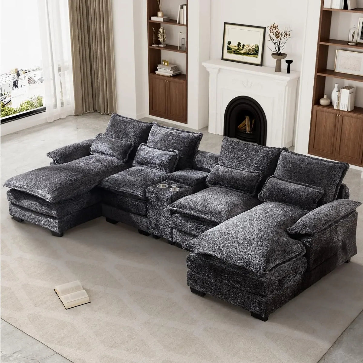 Premium Sofa Cloud Couch for Living Room, 123