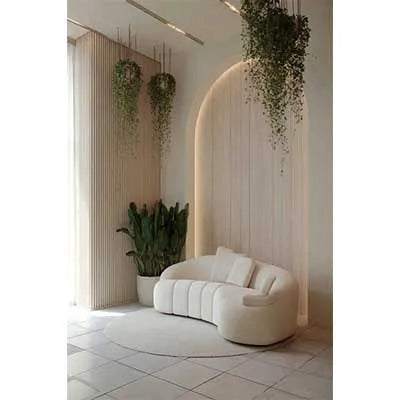 MOON.QG Warm Scene Backgrounds For Photography Beds Curtains Green Plants Backdrop Poster Accessories Birthday Decorations Photo