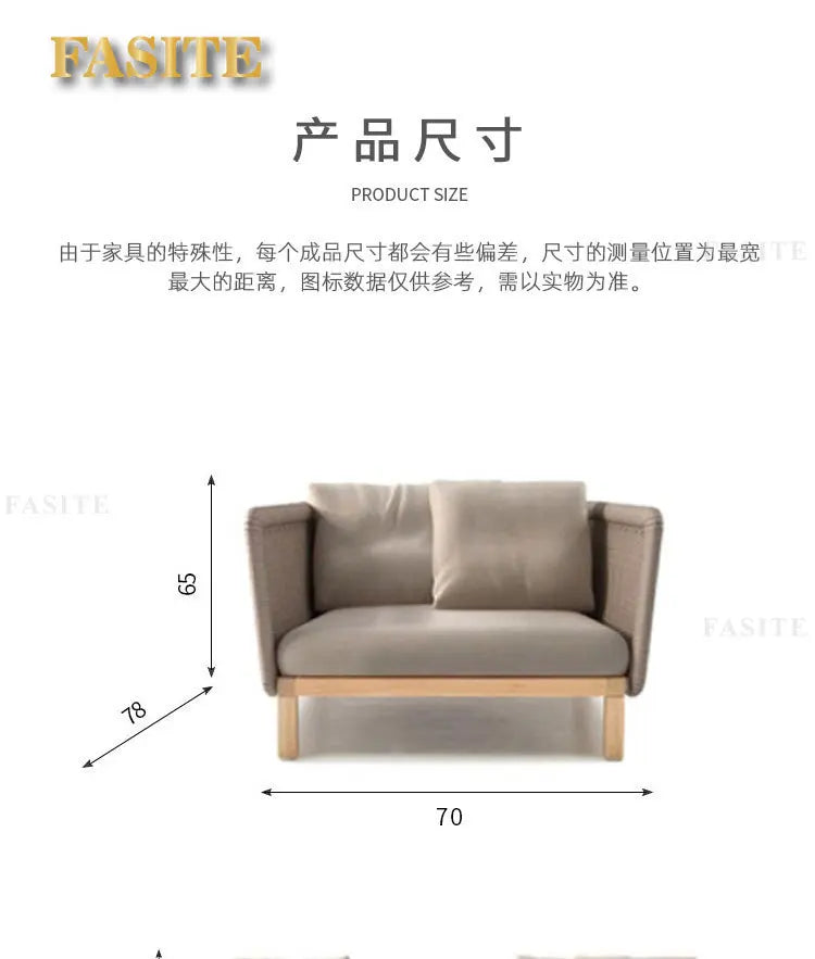 Rattan sofa outdoor leisure combination courtyard garden terrace living room solid wood