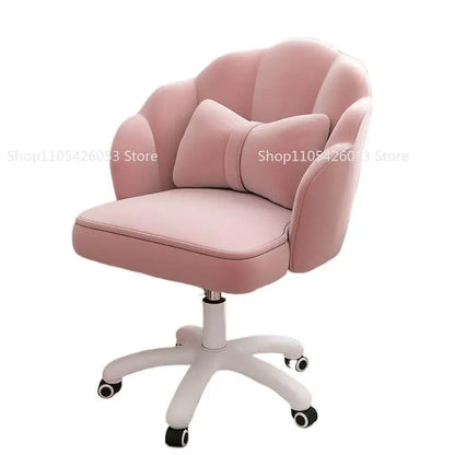 Computer Chair, Comfortable, Sedentary, Backrest, Home, Study, Office, Swivel Chair, Bedroom, Dresser, Petal, Makeup Chair