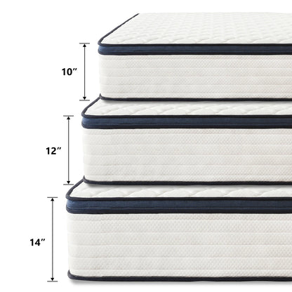 Queen Size Mattress Gel Memory Foam Hybrid Mattress , Pressure Relief, Medium Firm Comfort, Motion Isolation, Mattress in a box