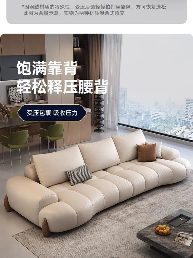 Elegant Luxury Living Room Sofas Modern Leather Cinema Relax Sofa Comfortable Minimalist Articulos Para El Hogar Home Furniture