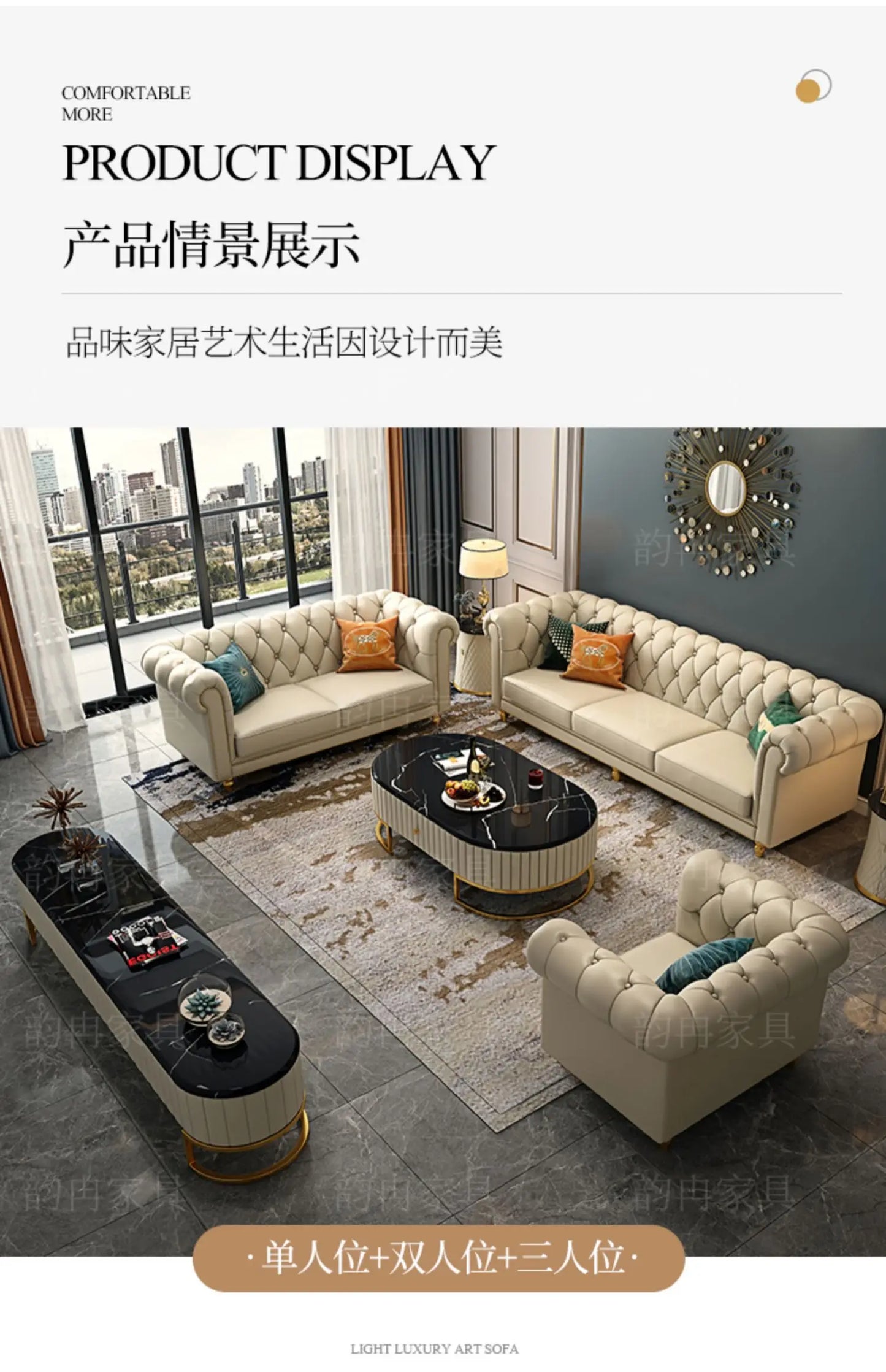 Nordic Modern Leather Sofas Luxury Sectional Single Loveseat Lounge Couch 3 Piece Designer Divano Soggiorno Furniture Home