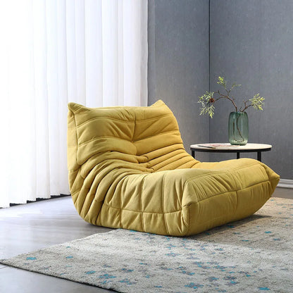 BLazy fabric bedroom living room cream wind can lie down and sleep leisure balcony single chair