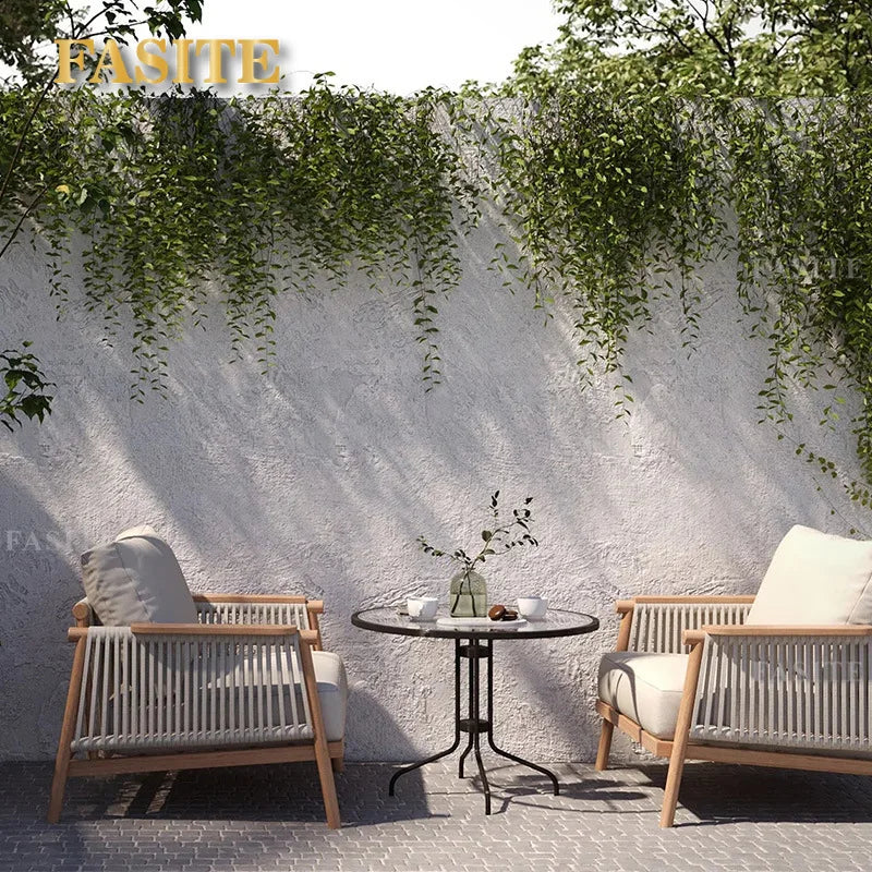 Outdoor sofa waterproof and sunscreen leisure rope weaving