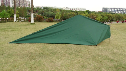 19 Hang Point Tarp Waterpoof Survival Bushcraft Sun Shelter Beach Shade Tent Outdoor Canopy Backpacking Tourist Awning 4x4 3x3m