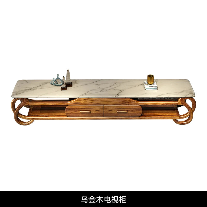 Ebony leather sofa living room new Chinese villa modern light luxury high-end sofa combination