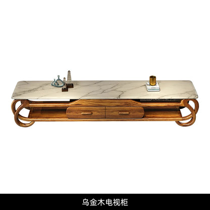 Ebony leather sofa living room new Chinese villa modern light luxury high-end sofa combination