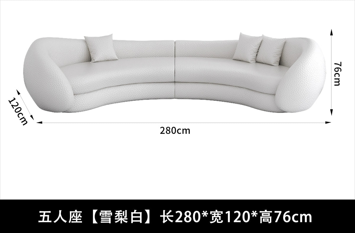 JJJJMinimalist Curved Sofa Sitting Area Reception Creative Sofa