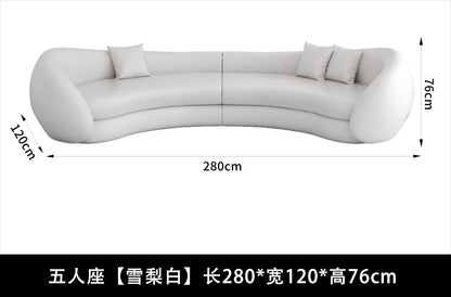 JJJJMinimalist Curved Sofa Sitting Area Reception Creative Sofa