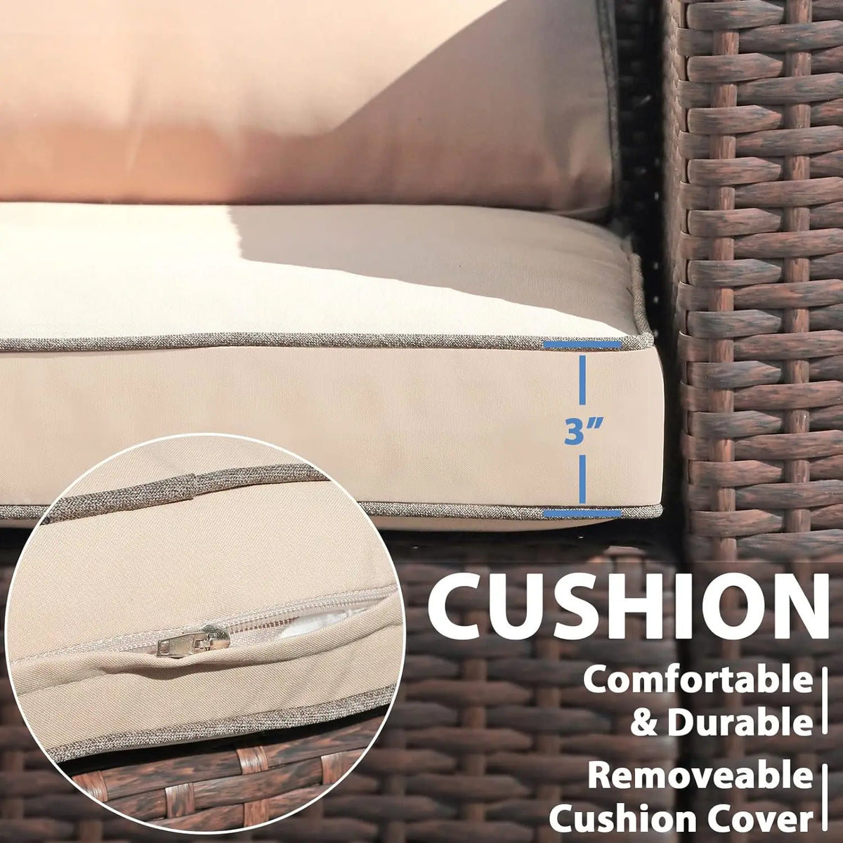 Cheap Waterproof and Sun-proof High Quality PE Rattan Leisure Sofa Set for Garden Party Resort Hotel