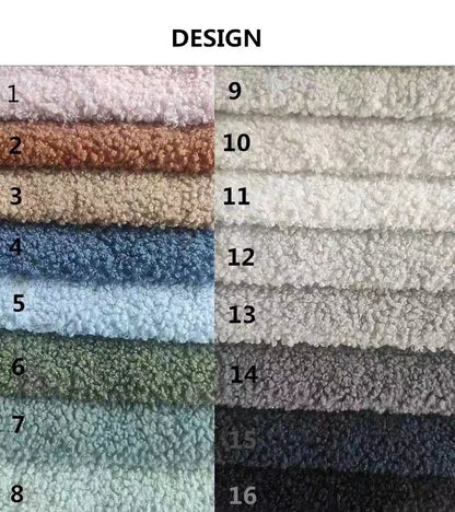 Nordic minimalist lamb wool balcony single sofa Italian living room solid wood leisure sofa