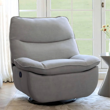 XRC7 Swivel Rocker Recliner Chair, 360° Swivel Oversized Armless Recliner with Oeko-TEX Certified Three-Proof, Customized