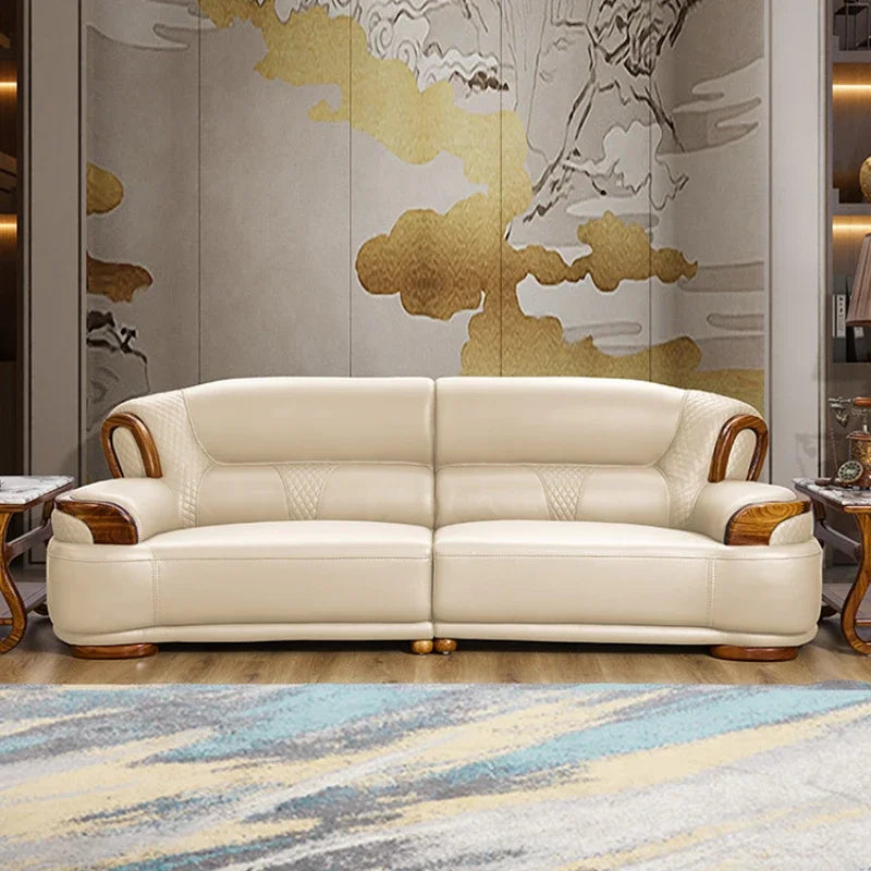 Head Layer Cowhide Living Room Sofas Luxury Single Modern Lazy Chaise Nordic Lounge Divani Da Soggiorno