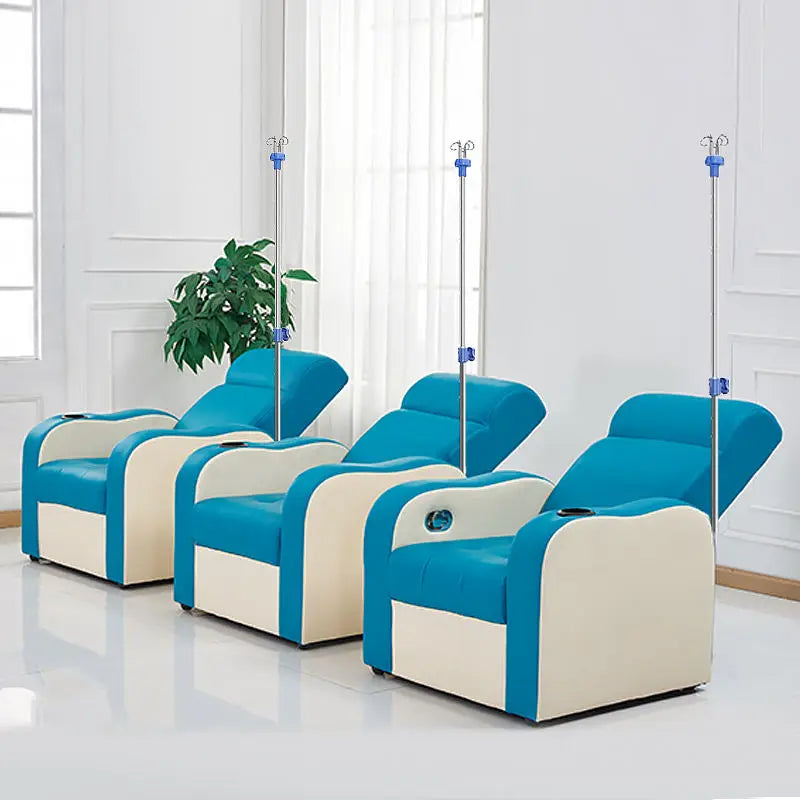 InfusionMedical Electric Sofa Chair Infusion Chair Hospital Furniture with Infusion Rack for Hospitals or Clinics