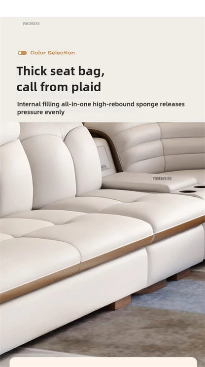 Design Artificial Leather Living Room Sofa Corner Combination Luxury Sofas Living Room Personality Home Furniture