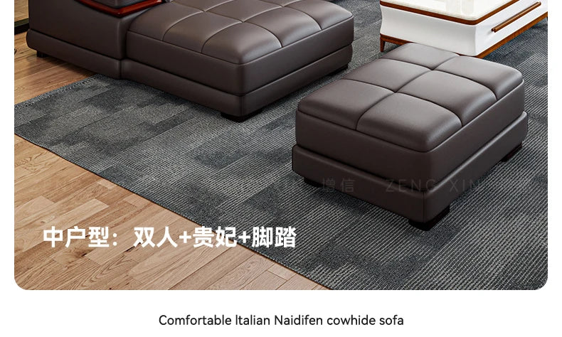 Nordic Genuine Leather Sofas Luxury Armchairs Cinema Comfortable Sofas Living Room Design Fauteuils Salon Home Furniture