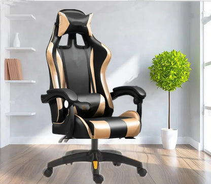 1 X Office Gaming Chair Lumbar Support Swivel Desk Armchair Wheels Office Home Chair Professional LOL Computer WCG