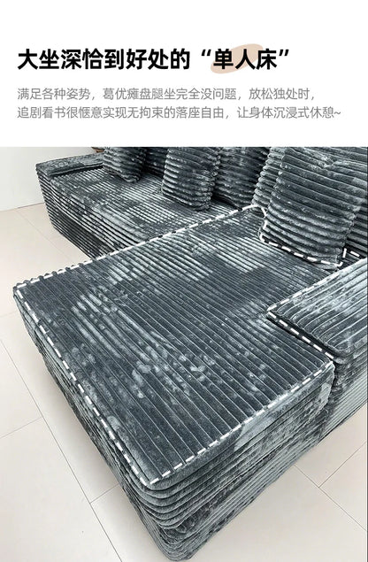 Wholesale Modern Living Room Furniture L-Shaped Compression Sofa Bed Combination