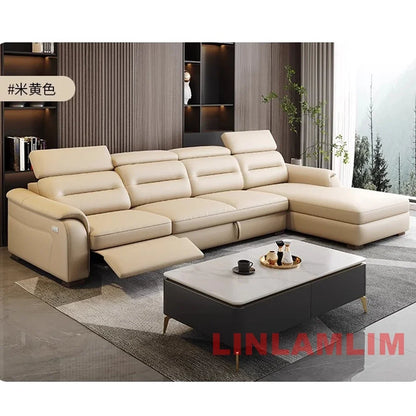 MINGDIBAO Multifunctional Convertible Sofa Bed With Eletric Recliner, Folding Sofa Cama With Power Reclining Seats & Storage Box