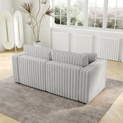 75.6" Soft Rabbit Plush Modular 2-person Sofa - Highly Comfortable with Distinctive Design. Perfect for Bedroom and Living Room