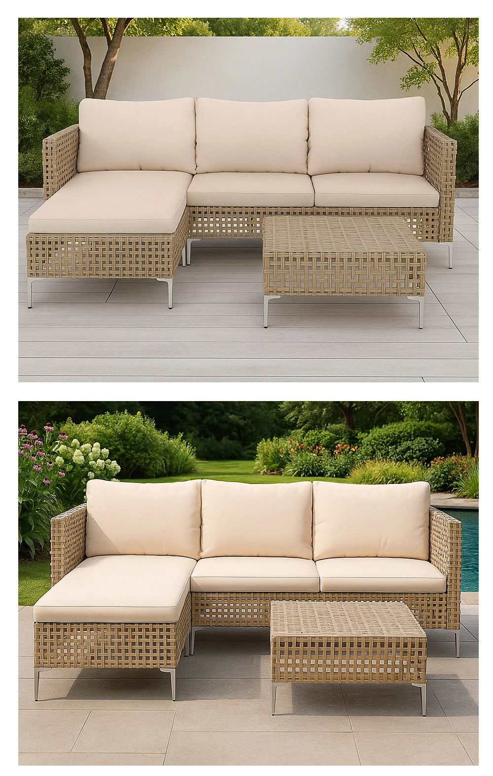 Armchair Boho Garden Furniture Sets Retro Plastic Garden Furniture Sets Gazebo Fabric Loungeset Garten Garden Furniture Outdoor