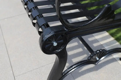 Luxury Park Metal Benches Seat Outdoor Garden Patio Cast Iron Benches
