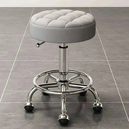 Barber Hairdressing Salon Chairs Gold Beauty Makeup Chair Furniture Office Desk Stool With Wheels Swivel Lifting Round Stools