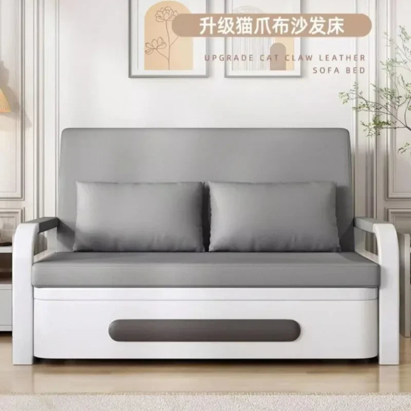 Sofa bed integrated dual-purpose small apartment Internet celebrity balcony multi-function retractable bed New technology